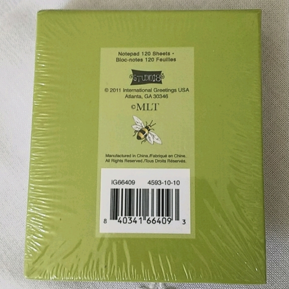 4/$15.00 Beehive notepad - Picture 2 of 2